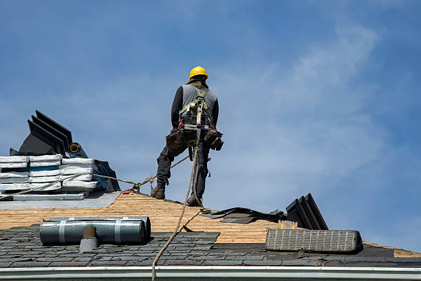Professional Roof Replacement technician working in Leland, IA
